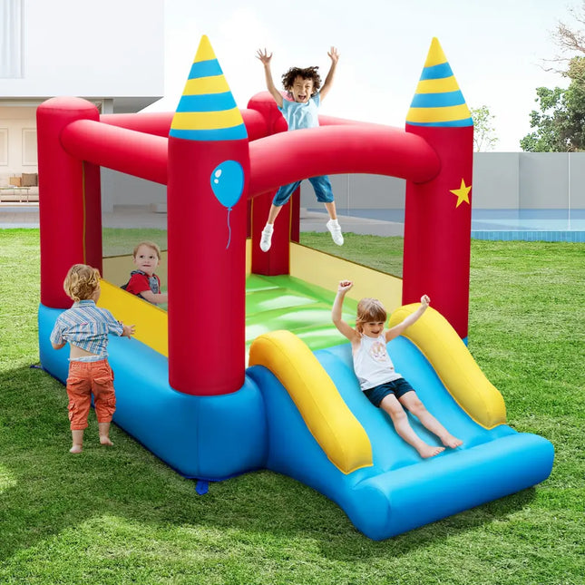 Inflatable Kids Bounce Castle with 480W Blower - Bounce House