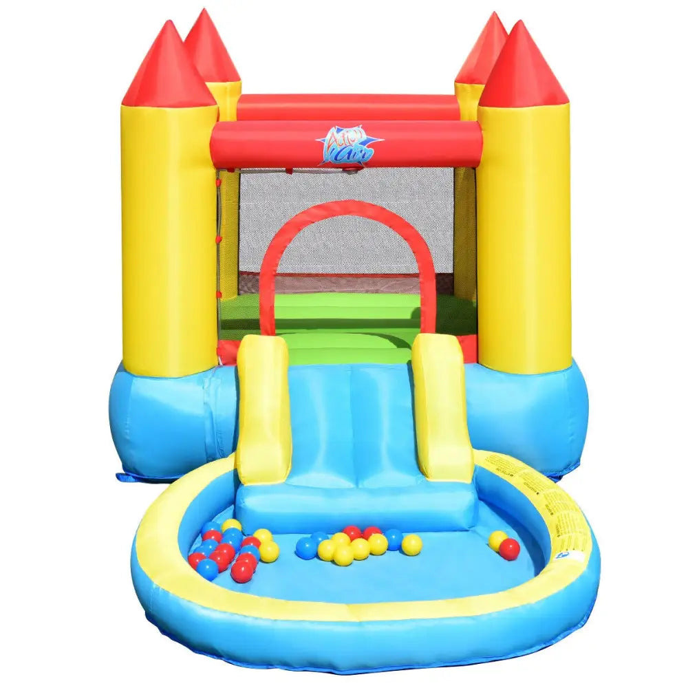 Inflatable Kids Slide Bounce House with 580w Blower - Bounce House