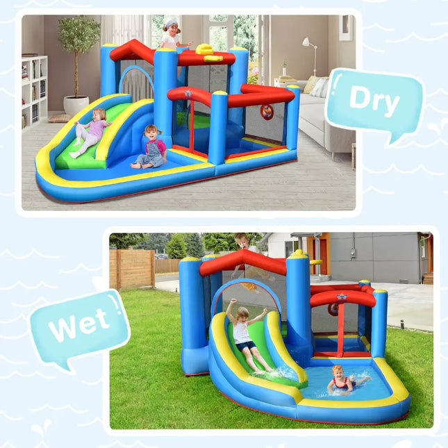 Inflatable Kids Water Slide Outdoor Indoor Slide Bounce Castle without Blower - Inflatable Water Slides