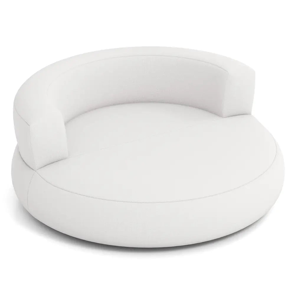 Inflatable Lounger Air Sofa with Detachable Cover-White - White - Camping Furniture
