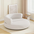 Inflatable Lounger Air Sofa with Detachable Cover-White - White - Camping Furniture