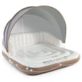 Inflatable Pool Float Lounge Swimming Raft - White - Swimming