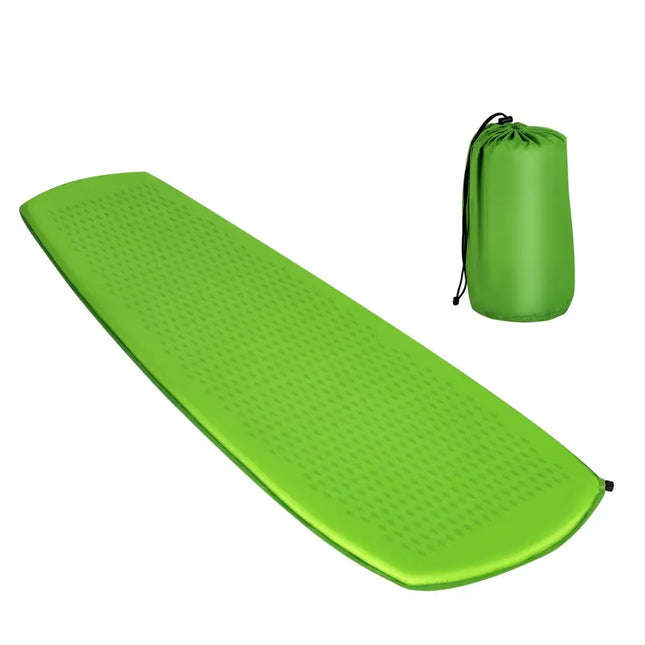 Inflatable Sleeping Pad with Carrying Bag-Green - Green - Air Mattresses & Sleeping Bags