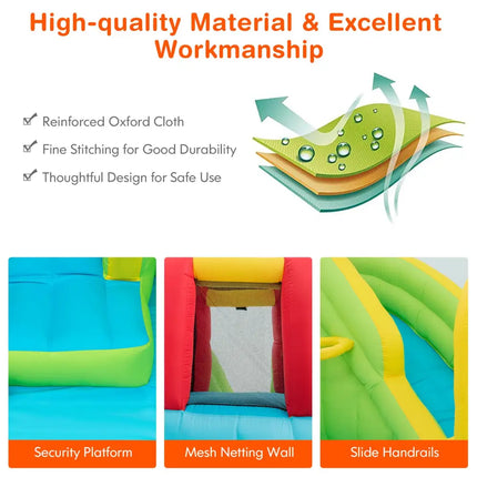 Inflatable Splash Jump Slide Water Bounce without Blower - Inflatable Water Slides