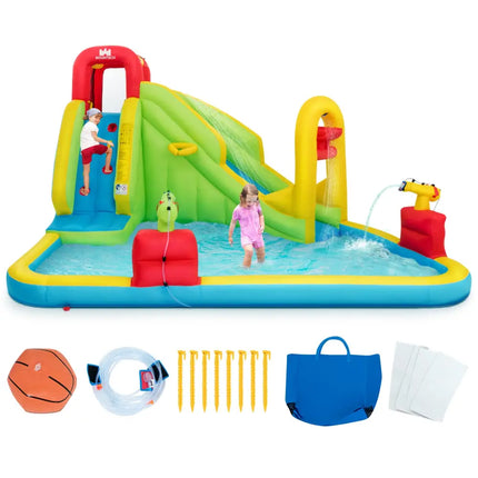 Inflatable Splash Jump Slide Water Bounce without Blower - Inflatable Water Slides