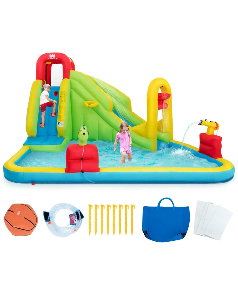 Inflatable Splash Jump Slide Water Bounce without Blower - Inflatable Water Slides