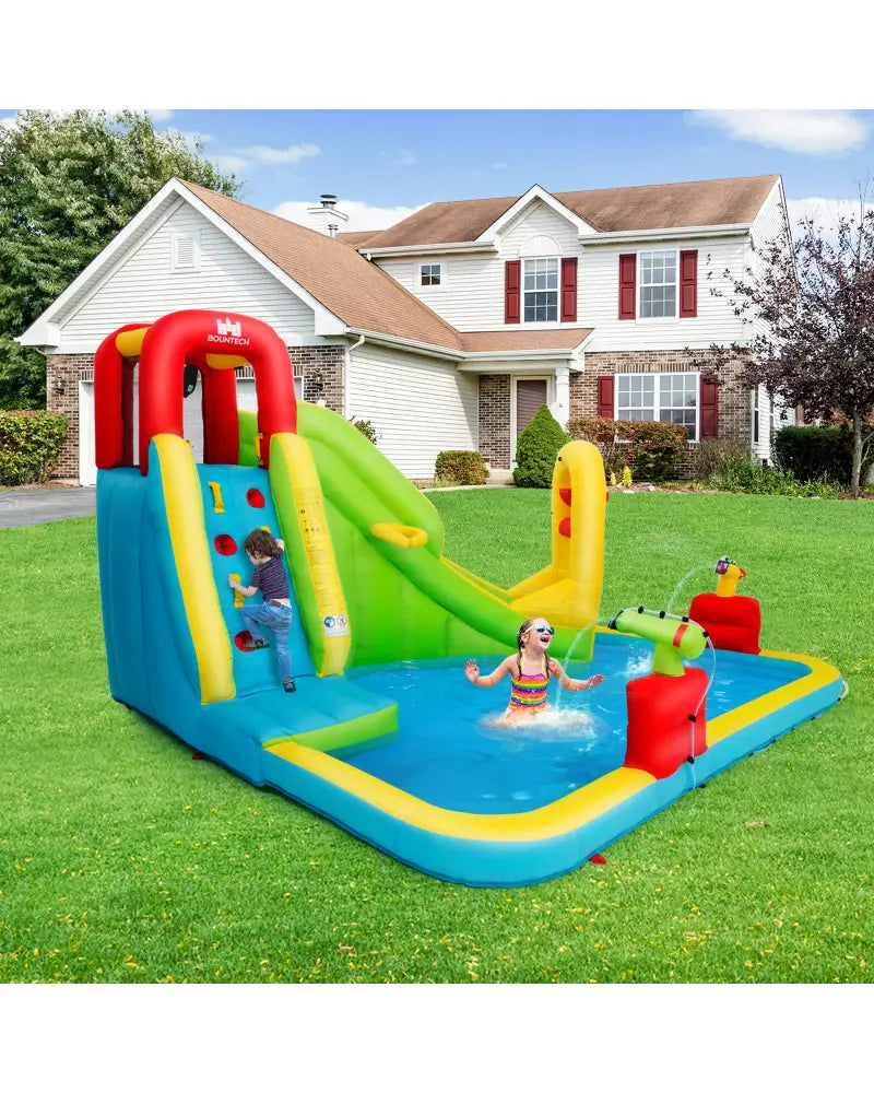 Inflatable Splash Jump Slide Water Bounce without Blower - Inflatable Water Slides