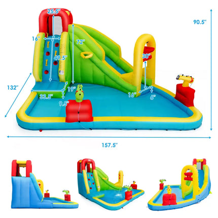 Inflatable Splash Jump Slide Water Bounce without Blower - Inflatable Water Slides