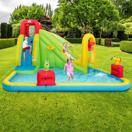 Inflatable Splash Jump Slide Water Bounce without Blower - Inflatable Water Slides
