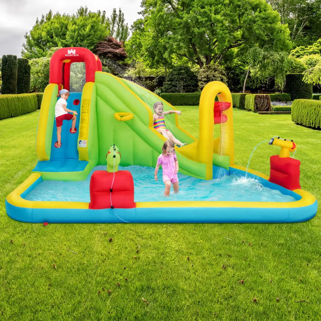 Inflatable Splash Jump Slide Water Bounce without Blower - Inflatable Water Slides
