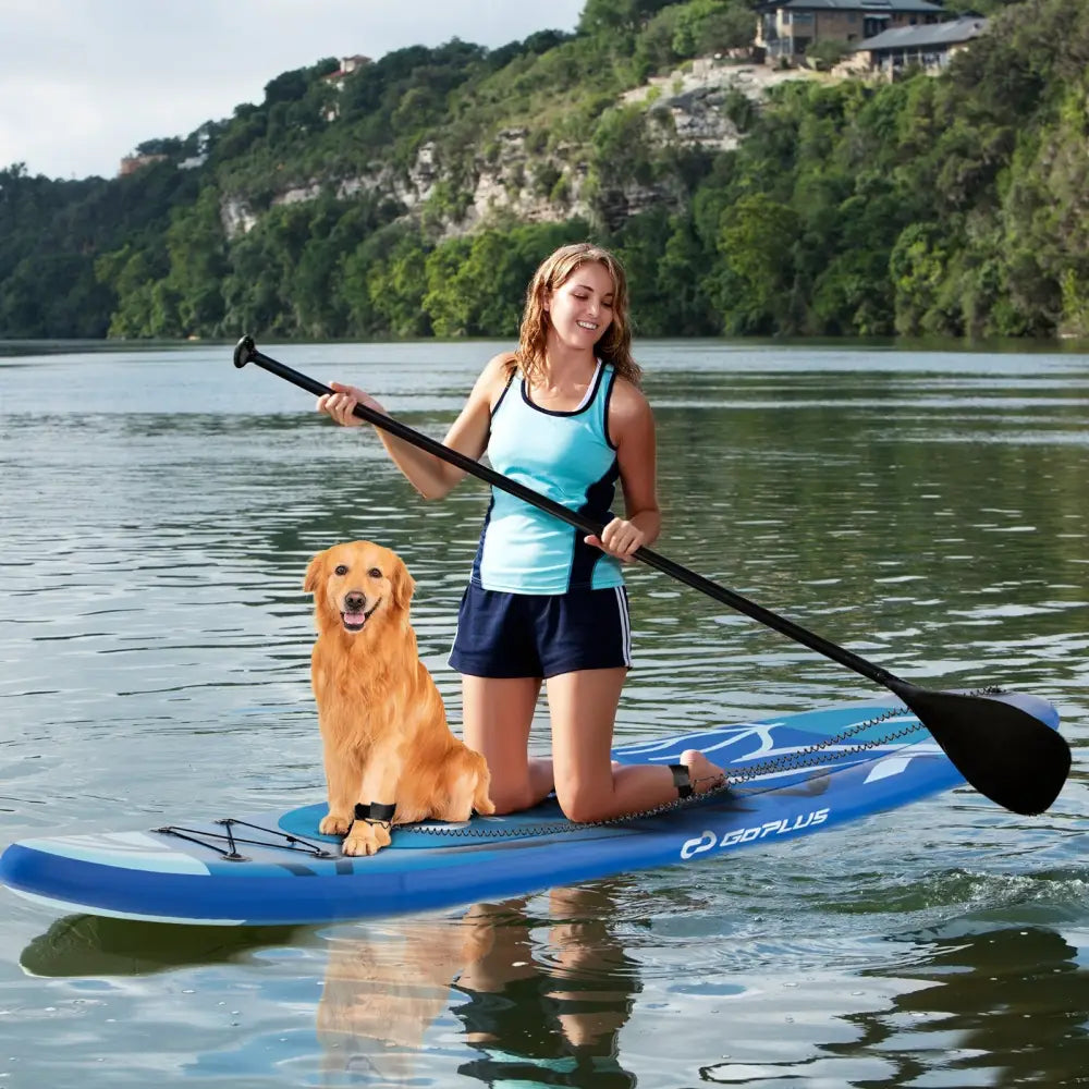 Inflatable Stand Up Paddle Board Sup Board with Premium SUP Accessories-L - Surfing