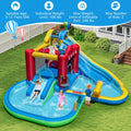 Inflatable Water Park with Splash Pool and Water Cannon for Birthday Party Without Blower - Multicolor - Inflatable