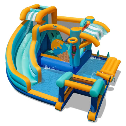 Inflatable Water Slide Bounce House Kids Jump Castle with Water Cannon - Inflatable Water Slides