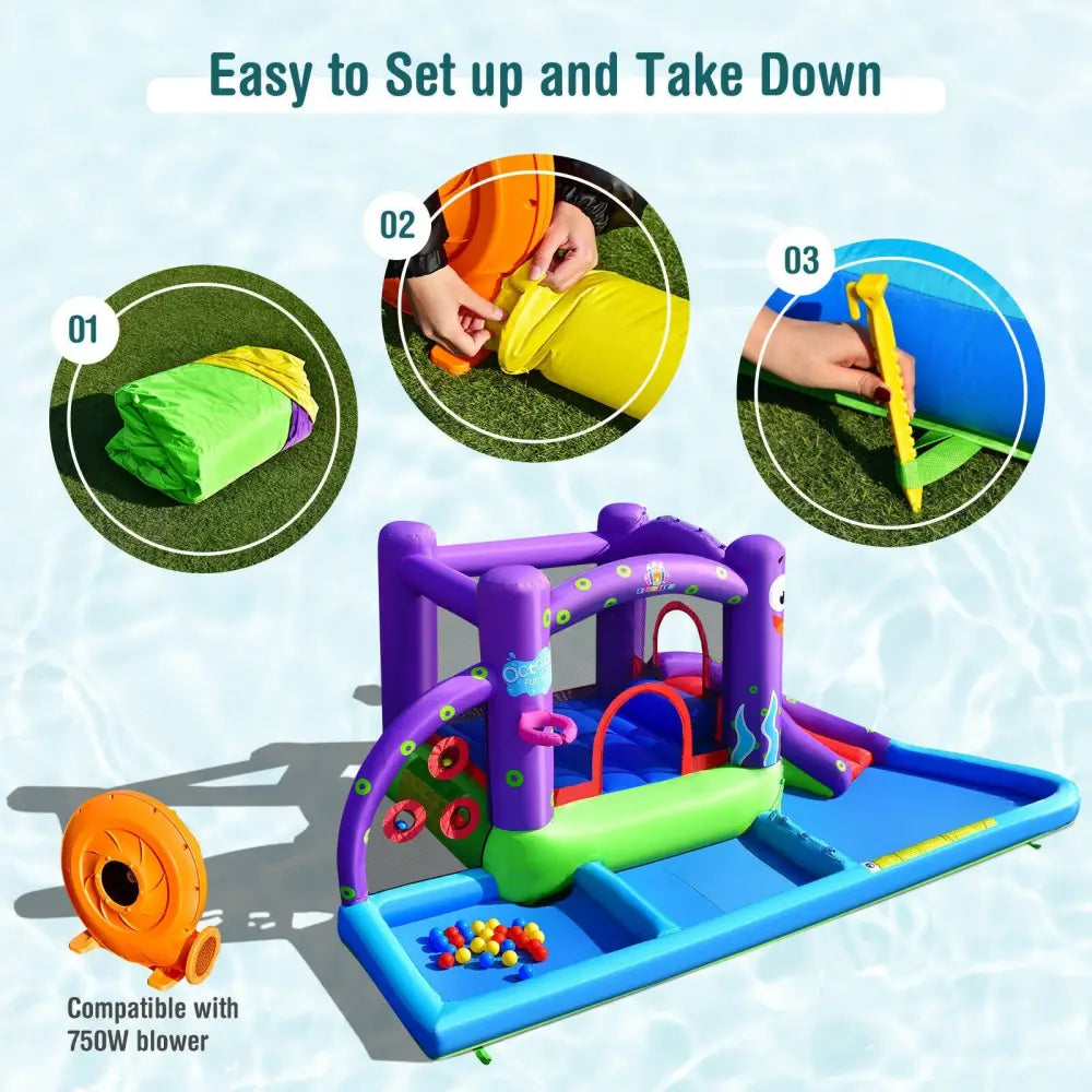 Inflatable Water Slide Castle without Blower - Inflatable Water Slides