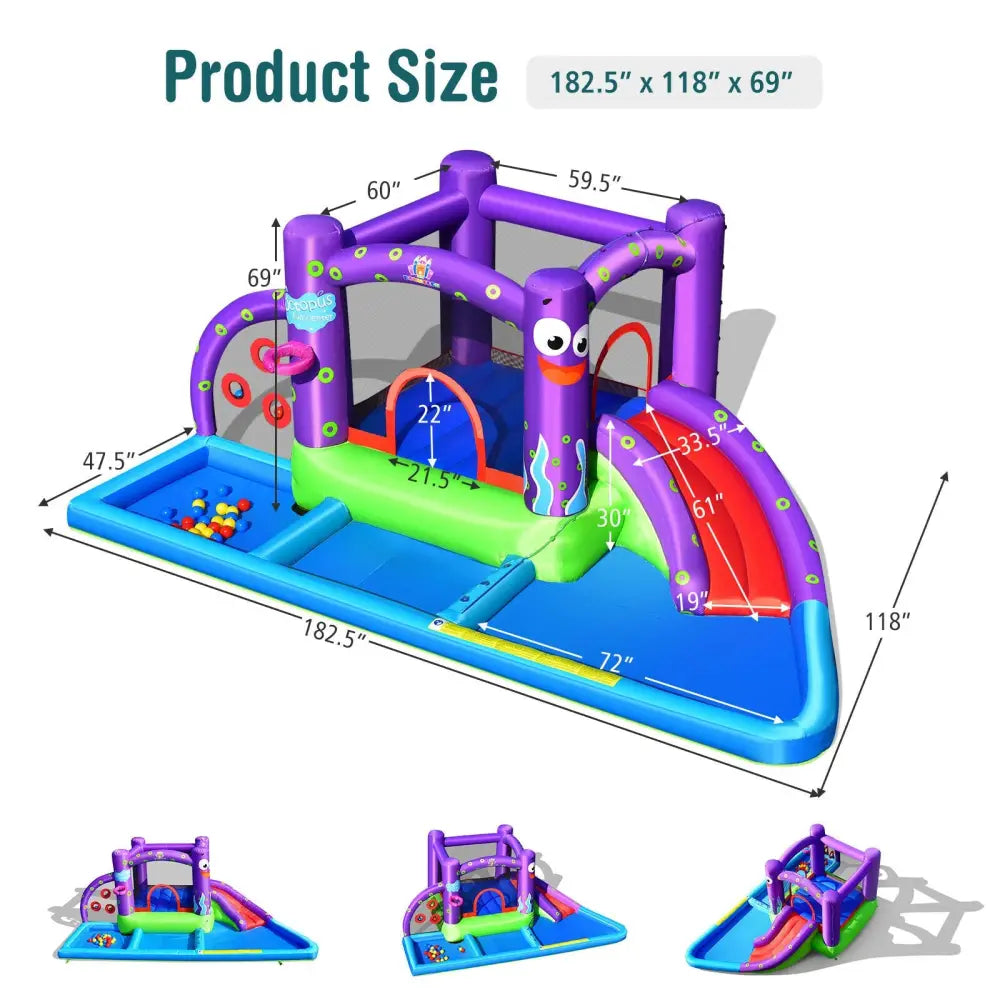 Inflatable Water Slide Castle without Blower - Inflatable Water Slides