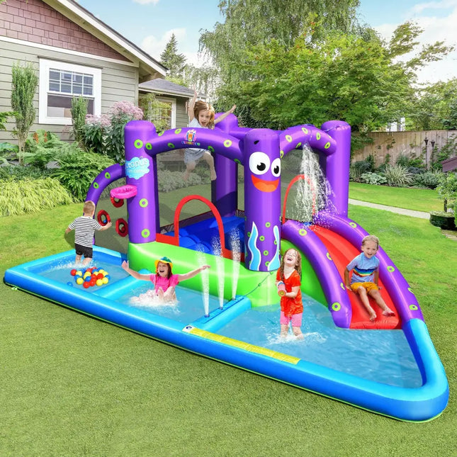 Inflatable Water Slide Castle without Blower - Inflatable Water Slides