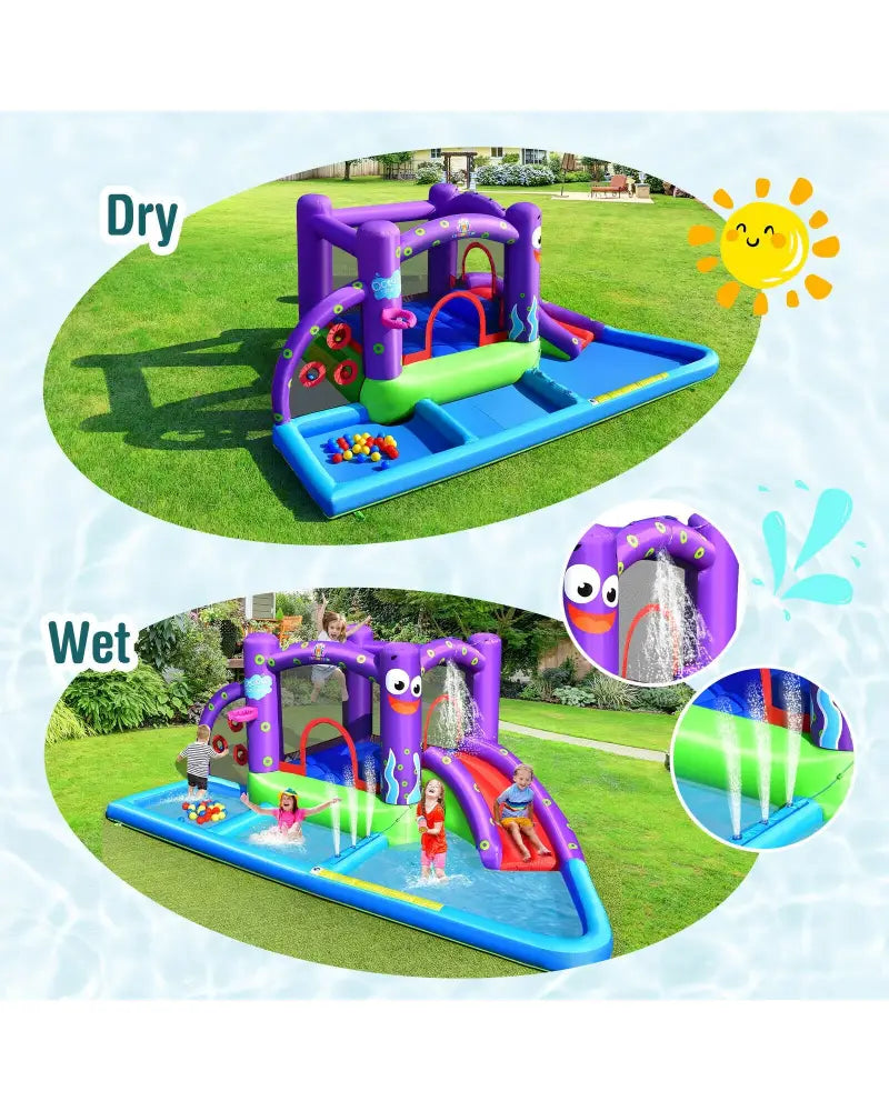 Inflatable Water Slide Castle without Blower - Inflatable Water Slides