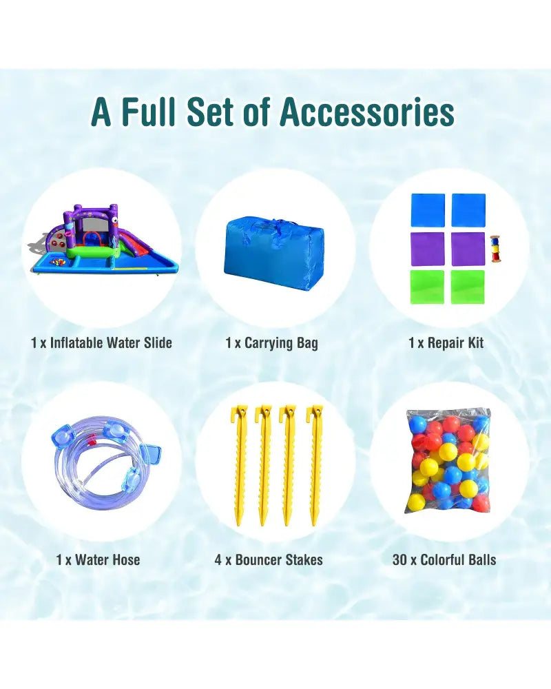 Inflatable Water Slide Castle without Blower - Inflatable Water Slides