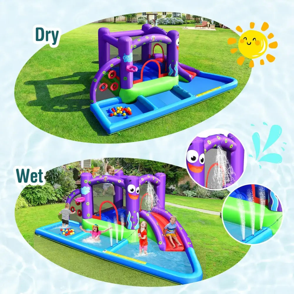 Inflatable Water Slide Castle without Blower - Inflatable Water Slides