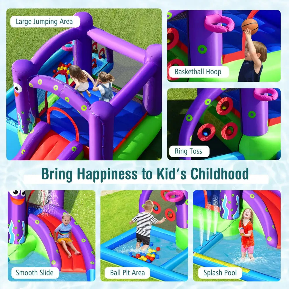 Inflatable Water Slide Castle without Blower - Inflatable Water Slides