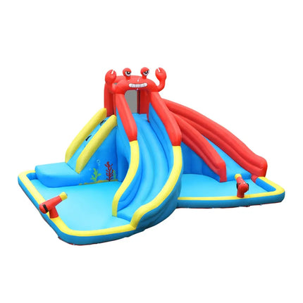 Inflatable Water Slide Crab Dual Slide Bounce House without Blower - Inflatable Water Slides