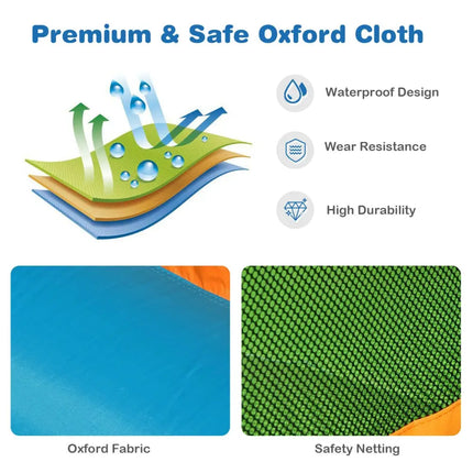 Inflatable Water Slide Kids Bounce House Splash Water Pool with Blower - Inflatable Water Slides