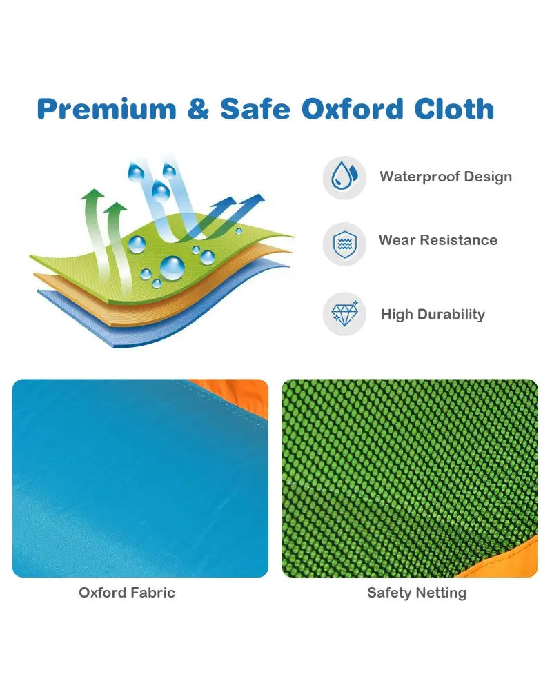 Inflatable Water Slide Kids Bounce House Splash Water Pool with Blower - Inflatable Water Slides