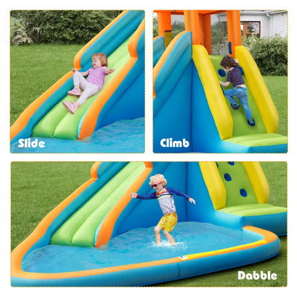 Inflatable Water Slide Kids Bounce House with 680W Blower - Inflatable Water Slides