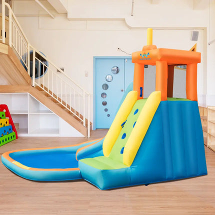 Inflatable Water Slide Kids Bounce House with 680W Blower - Inflatable Water Slides