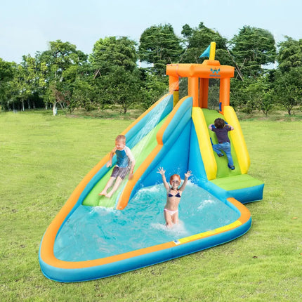 Inflatable Water Slide Kids Bounce House with 740W Blower - Inflatable Water Slides