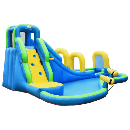 Inflatable Water Slide Kids Bounce House with Water Cannons and Hose Without Blower - Inflatable Water Slides