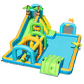 Inflatable Water Slide Tropical Theme Dual Slide Aqua Park Blower Excluded - Inflatable Water Slides