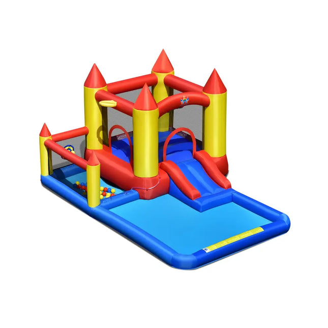 Inflatable Water Slide with Slide and Jumping Area - Inflatable Water Slides