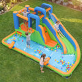 Inflatable Water Slide with Dual Climbing Walls and Blower Excluded - Multicolor - Inflatable Water Slides