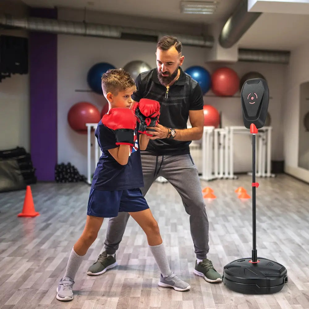 Inflation-Free Boxing set with Punching Bag and Boxing Gloves Quick Rebound Design for 5+ Years Old Kids - Boxing &