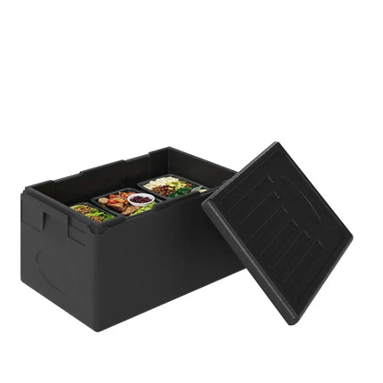 Insulated Food Pan Carrier 49 Qt Top Load Stackable Hot Box with Built-in Handles Costway