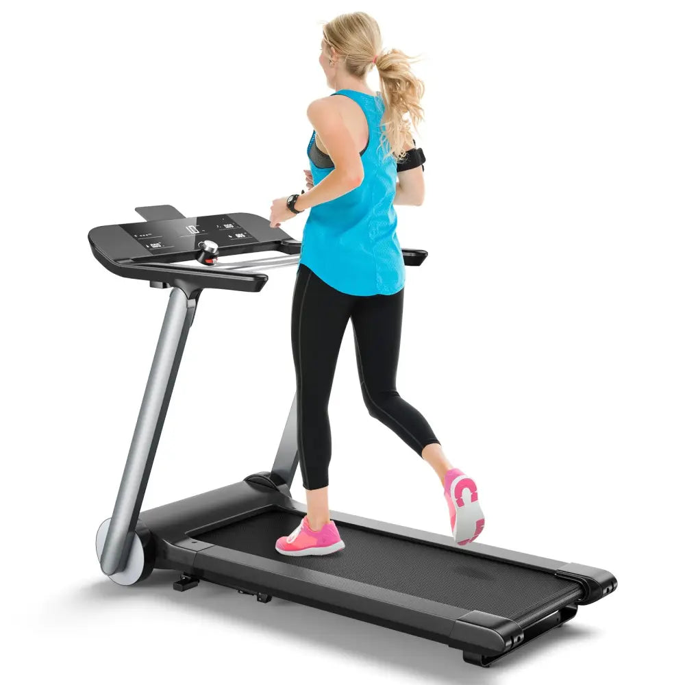 Italian Designed Folding Treadmill for Home - Black - Treadmills