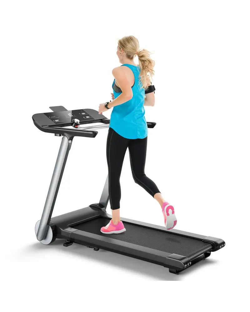 Italian Designed Folding Treadmill for Home - Black - Treadmills