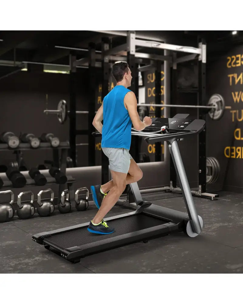 Italian Designed Folding Treadmill for Home - Black - Treadmills