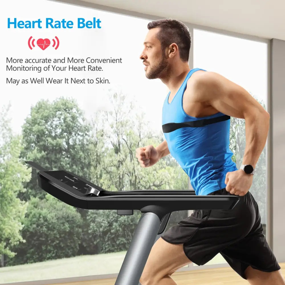 Italian Designed Folding Treadmill for Home - Black - Treadmills