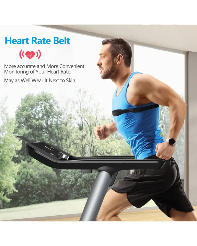 Italian Designed Folding Treadmill for Home - Black - Treadmills