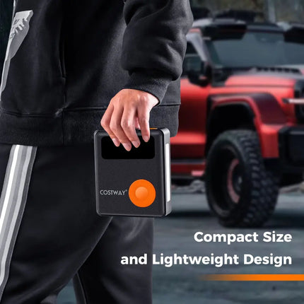 Jump Starter with Air Compressor 2000A 12V Car Battery with 150PSI Digital Tire Inflator - Black - Garages