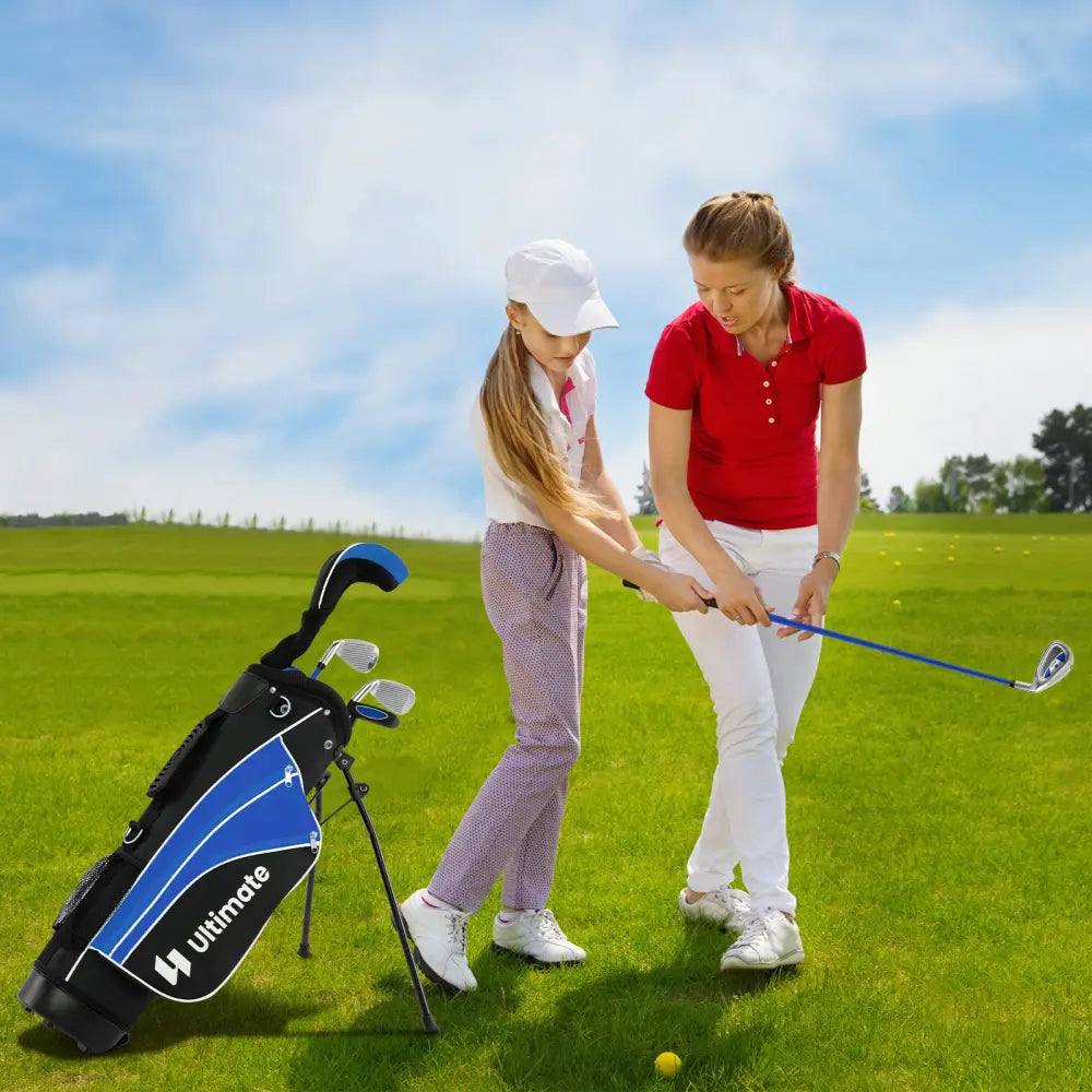 Junior Complete Golf Club Set for Age 8 to 10-Blue - Blue - Golf