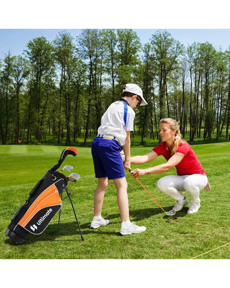 Junior Complete Golf Club Set for Age 8 to 10-Yellow - Yellow - Golf