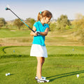 Junior Complete Golf Club Set for Kids with Rain Hood Right Hand Children Golf Age 8-10 Years Old-Blue - Blue - Golf