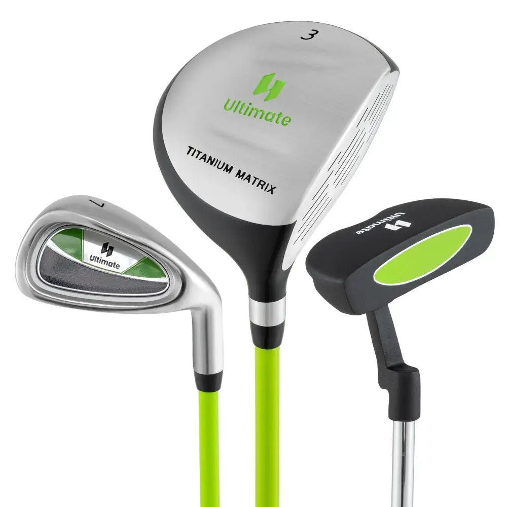 Junior Mallet Putter Individual Gold Club for 8-10 years old Kids-Green - Green - Golf