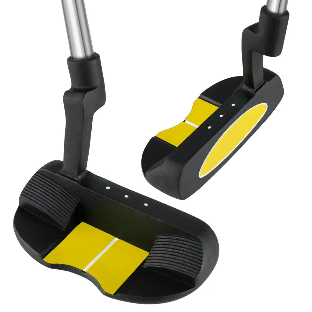 Junior Mallet Putter Individual Gold Club for 8-10 years old Kids-Yellow - Yellow - Golf