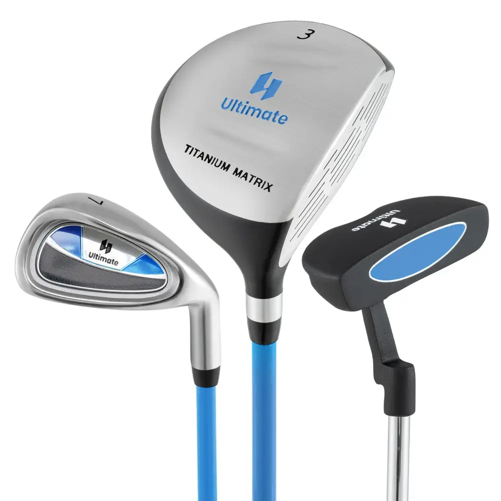 Junior Mallet Putter Individual Gold Club for Kids Ages 11-14-Blue - Blue - Golf