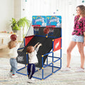 Kids Arcade Basketball Game Set with 4 Basketballs and Ball Pump - Multicolor - Game Room