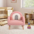 Kids Armchair with Comfy Backrest and Armrests-Pink - Pink - Kids Chairs & Seating
